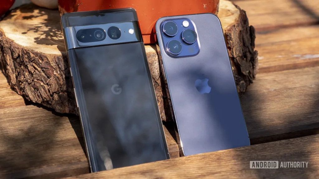 The Pixel 7 and iPhone 14 Phones